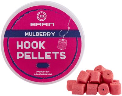 Пеллетс Brain Hook Pellets Mulberry (шовковиця) 12мм 70г (1858-53-83) 1858-53-83 фото