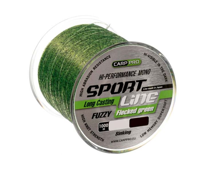 Волосінь CARP PRO Sport Line Flecked Green 1000м / 0.265мм (CP2410-0265) CP2410-0265 фото