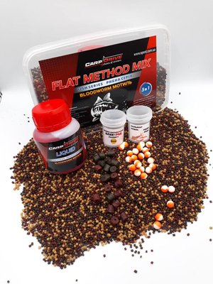 Методный пеллетс, флэт метод микс Bloodworm (Мотыль) Carp Drive 5 в 1 FMM-BR фото