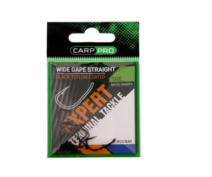 Гачки Carp Pro Wide Gape Straight BT Series №8 CPWGST8 фото