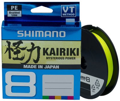 Шнур Shimano Kairiki 8 PE (Yellow) 150м 0.06мм 5.3кг / 12lb (2266-96-99) 80162 фото