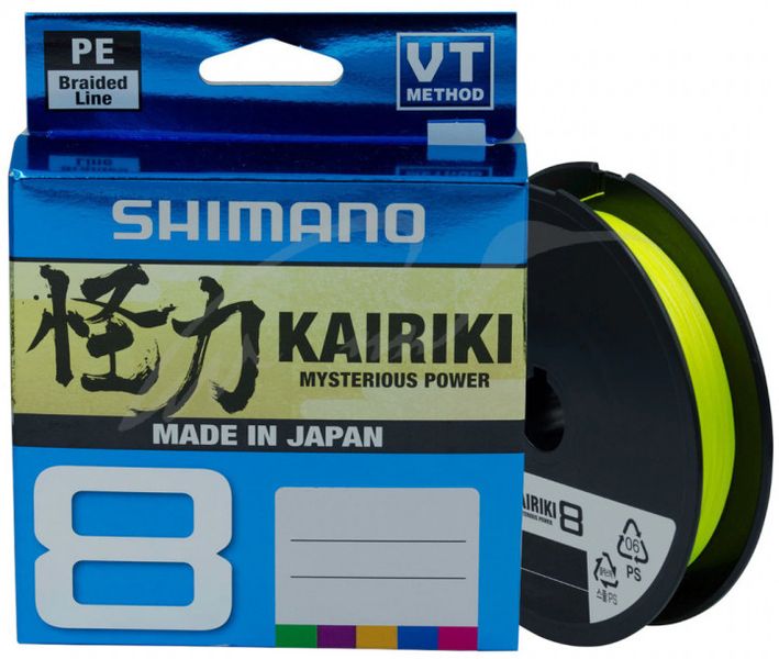 Шнур Shimano Kairiki 8 PE (Yellow) 150м 0.06мм 5.3кг / 12lb (2266-96-99) 80162 фото