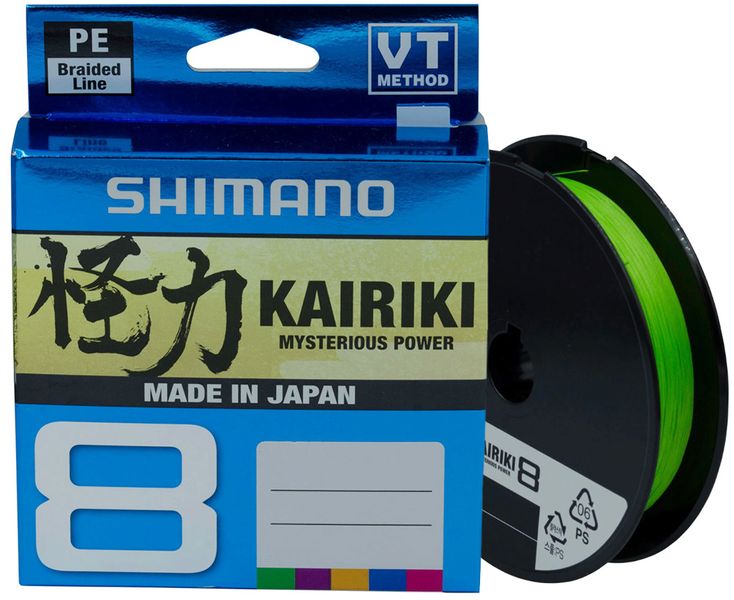 Шнур Shimano Kairiki 8 PE (Mantis Green) 150м 0.06мм 5.3кг / 12lb (2266-96-89) 80154 фото