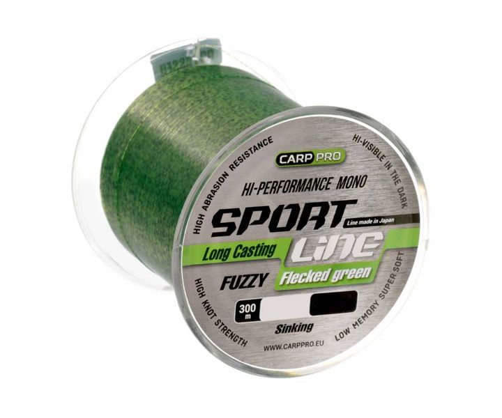 Волосінь Carp Pro Sport Line Flecked Green 300м 0.310мм (CP2403-0310) CP2403-0310 фото