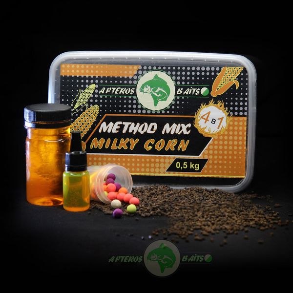 Метод - микс Milky Corn4in1 ( Солодка кукурудза) Apteros Baits MM mk фото