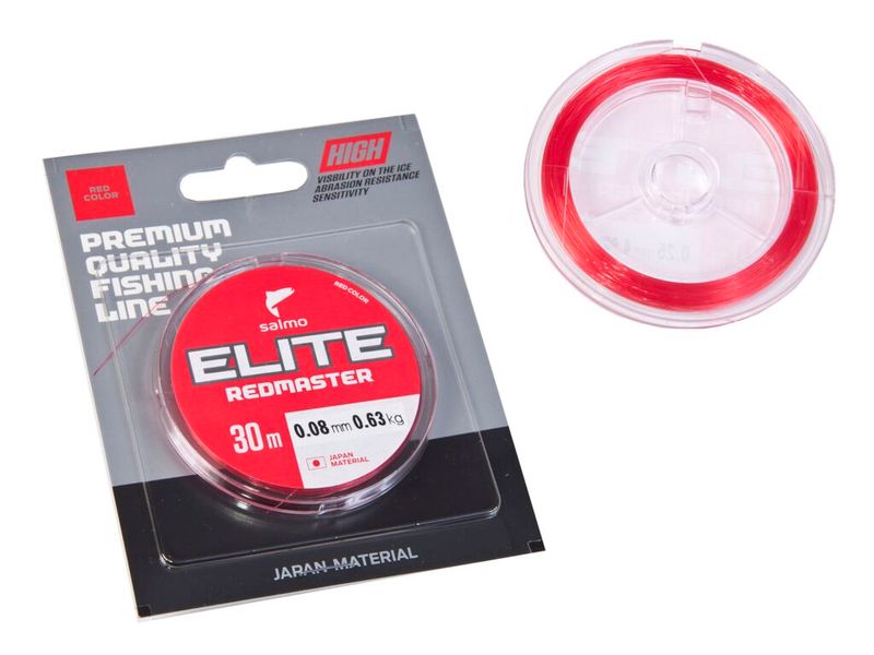 Волосінь зимова Salmo Elite REDMASTER 30м 0.17мм 2.85кг / 6lb (4512-017) 80268 фото