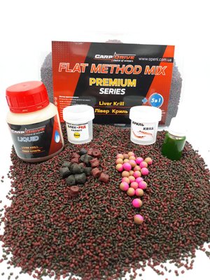 Метод мікс Лівер Кріль (Liver Krill) Premium series Carp Drive 5 в 1 FMM-PLK фото