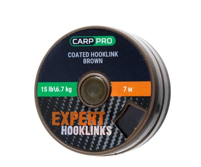 Повідковий матеріал в оболонці Carp Pro 25lb / 7м коричневий CP4010-125 фото