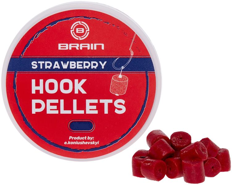 Пеллетс Brain Hook Pellets Strawberry (полуниця) 16мм 70г (1858-53-81) 1858-53-81 фото