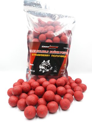 Бойлы растворимые Клубника (Strawberry) 24 мм 900 г Carp Drive BRSTR24 фото