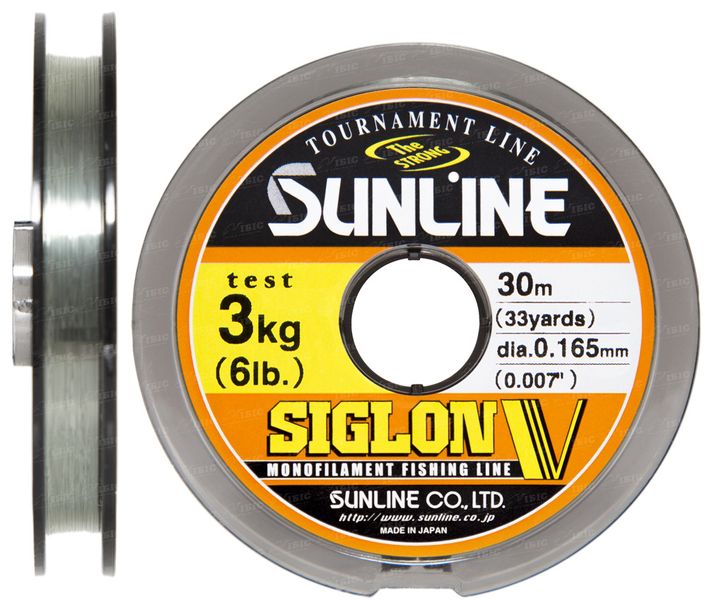 Волосінь Sunline Siglon V 30м #1.0/0.165мм 3кг/6lb (1658-04-90) 1658-04-90 фото