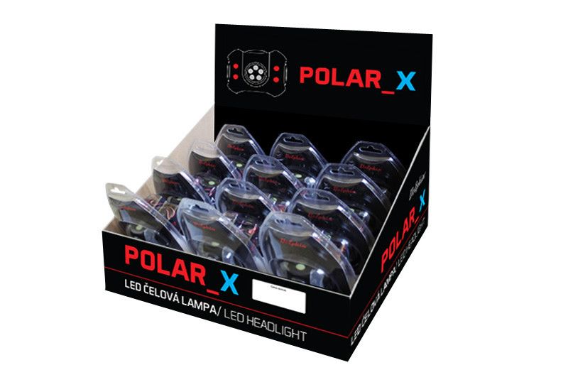 Налобный фонарик для рыбалки, фонарик налобный, фонарик Delphin POLAR X 5+4 LED 900013010 фото